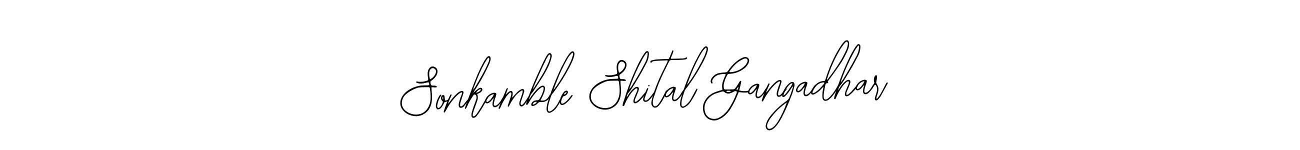 You can use this online signature creator to create a handwritten signature for the name Sonkamble Shital Gangadhar. This is the best online autograph maker. Sonkamble Shital Gangadhar signature style 12 images and pictures png