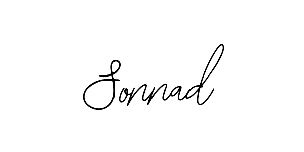 You should practise on your own different ways (Bearetta-2O07w) to write your name (Sonnad) in signature. don't let someone else do it for you. Sonnad signature style 12 images and pictures png
