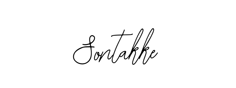 The best way (Bearetta-2O07w) to make a short signature is to pick only two or three words in your name. The name Sontakke include a total of six letters. For converting this name. Sontakke signature style 12 images and pictures png