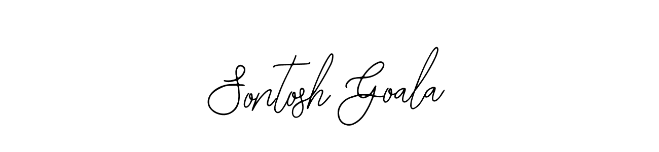 Make a short Sontosh Goala signature style. Manage your documents anywhere anytime using Bearetta-2O07w. Create and add eSignatures, submit forms, share and send files easily. Sontosh Goala signature style 12 images and pictures png