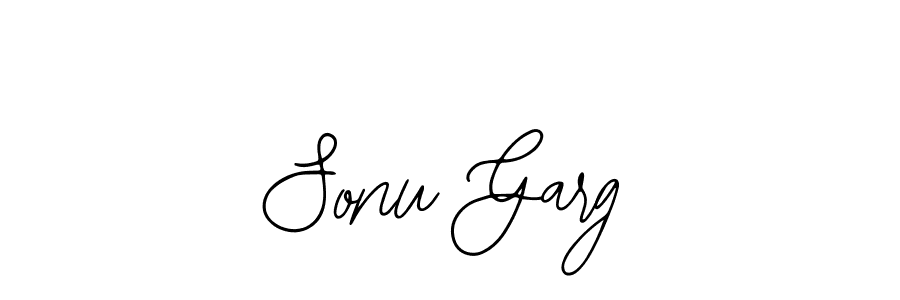 Use a signature maker to create a handwritten signature online. With this signature software, you can design (Bearetta-2O07w) your own signature for name Sonu Garg. Sonu Garg signature style 12 images and pictures png