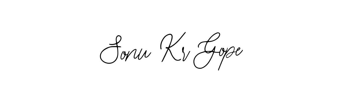 Also You can easily find your signature by using the search form. We will create Sonu Kr Gope name handwritten signature images for you free of cost using Bearetta-2O07w sign style. Sonu Kr Gope signature style 12 images and pictures png