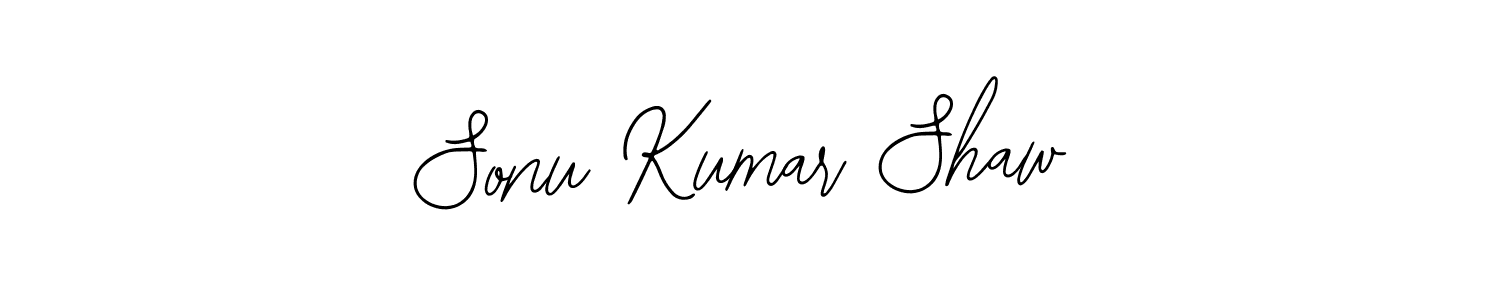 You should practise on your own different ways (Bearetta-2O07w) to write your name (Sonu Kumar Shaw) in signature. don't let someone else do it for you. Sonu Kumar Shaw signature style 12 images and pictures png