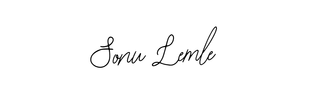 Use a signature maker to create a handwritten signature online. With this signature software, you can design (Bearetta-2O07w) your own signature for name Sonu Lemle. Sonu Lemle signature style 12 images and pictures png