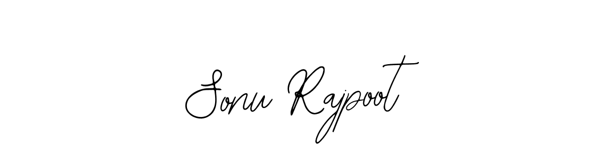 How to make Sonu Rajpoot name signature. Use Bearetta-2O07w style for creating short signs online. This is the latest handwritten sign. Sonu Rajpoot signature style 12 images and pictures png