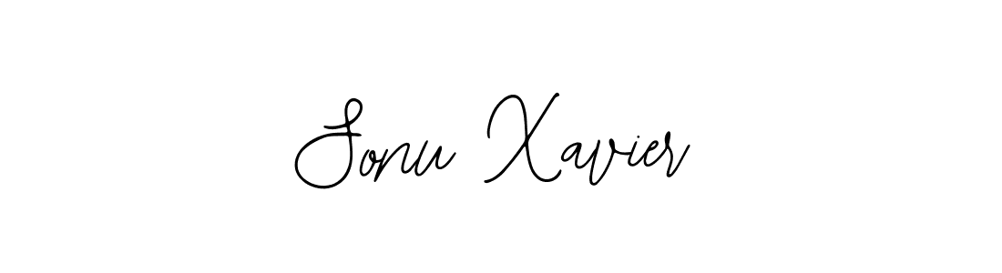 You should practise on your own different ways (Bearetta-2O07w) to write your name (Sonu Xavier) in signature. don't let someone else do it for you. Sonu Xavier signature style 12 images and pictures png