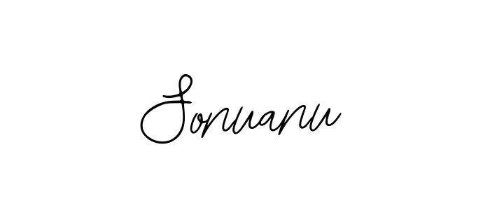 Bearetta-2O07w is a professional signature style that is perfect for those who want to add a touch of class to their signature. It is also a great choice for those who want to make their signature more unique. Get Sonuanu name to fancy signature for free. Sonuanu signature style 12 images and pictures png