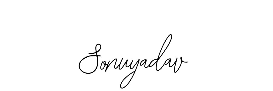 Make a beautiful signature design for name Sonuyadav. With this signature (Bearetta-2O07w) style, you can create a handwritten signature for free. Sonuyadav signature style 12 images and pictures png