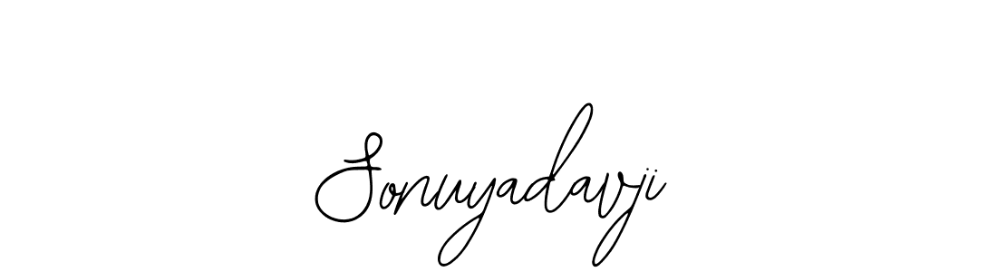 Make a beautiful signature design for name Sonuyadavji. With this signature (Bearetta-2O07w) style, you can create a handwritten signature for free. Sonuyadavji signature style 12 images and pictures png