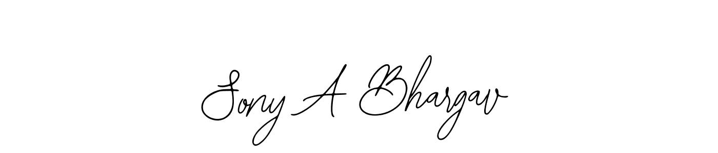 How to Draw Sony A Bhargav signature style? Bearetta-2O07w is a latest design signature styles for name Sony A Bhargav. Sony A Bhargav signature style 12 images and pictures png