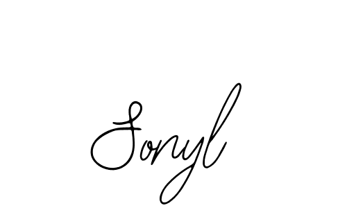 The best way (Bearetta-2O07w) to make a short signature is to pick only two or three words in your name. The name Sonyl include a total of six letters. For converting this name. Sonyl signature style 12 images and pictures png