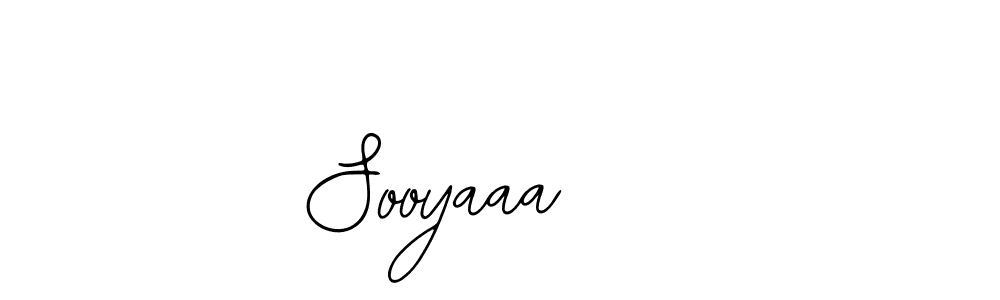 How to make Sooyaaa    name signature. Use Bearetta-2O07w style for creating short signs online. This is the latest handwritten sign. Sooyaaa    signature style 12 images and pictures png