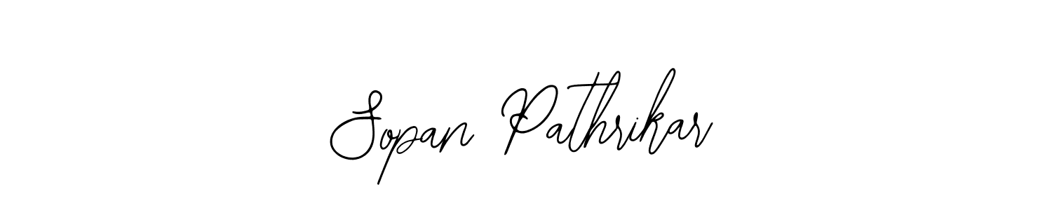 Bearetta-2O07w is a professional signature style that is perfect for those who want to add a touch of class to their signature. It is also a great choice for those who want to make their signature more unique. Get Sopan Pathrikar name to fancy signature for free. Sopan Pathrikar signature style 12 images and pictures png