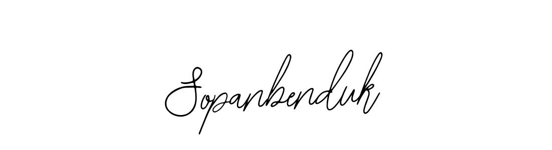Use a signature maker to create a handwritten signature online. With this signature software, you can design (Bearetta-2O07w) your own signature for name Sopanbenduk. Sopanbenduk signature style 12 images and pictures png