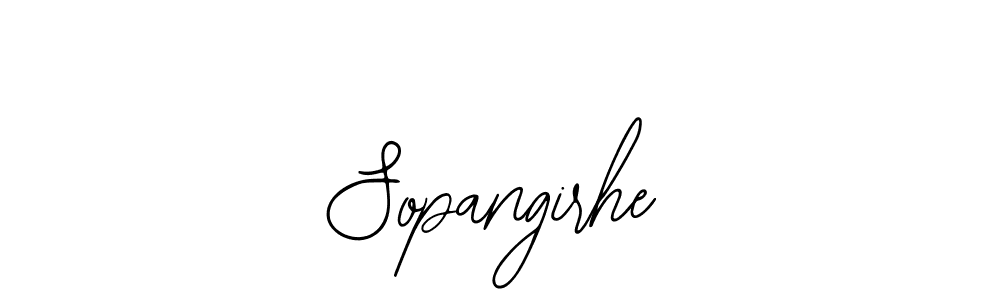 Use a signature maker to create a handwritten signature online. With this signature software, you can design (Bearetta-2O07w) your own signature for name Sopangirhe. Sopangirhe signature style 12 images and pictures png