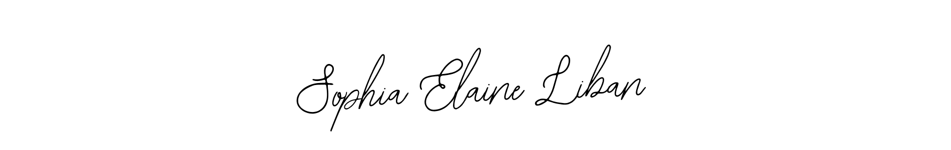 How to Draw Sophia Elaine Liban signature style? Bearetta-2O07w is a latest design signature styles for name Sophia Elaine Liban. Sophia Elaine Liban signature style 12 images and pictures png