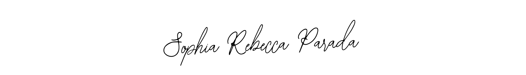 Make a short Sophia Rebecca Parada signature style. Manage your documents anywhere anytime using Bearetta-2O07w. Create and add eSignatures, submit forms, share and send files easily. Sophia Rebecca Parada signature style 12 images and pictures png