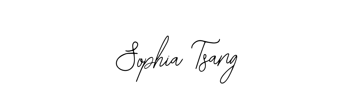 How to make Sophia Tsang name signature. Use Bearetta-2O07w style for creating short signs online. This is the latest handwritten sign. Sophia Tsang signature style 12 images and pictures png