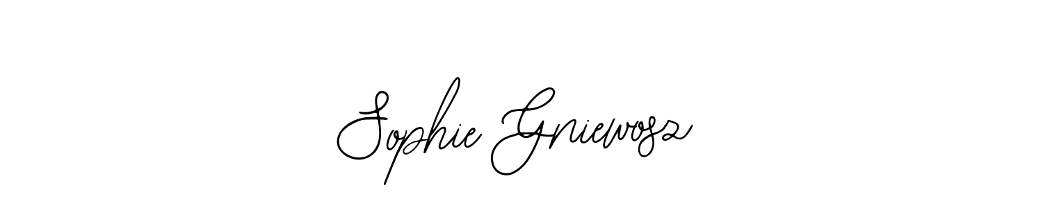 The best way (Bearetta-2O07w) to make a short signature is to pick only two or three words in your name. The name Sophie Gniewosz include a total of six letters. For converting this name. Sophie Gniewosz signature style 12 images and pictures png