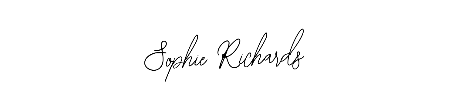 How to make Sophie Richards name signature. Use Bearetta-2O07w style for creating short signs online. This is the latest handwritten sign. Sophie Richards signature style 12 images and pictures png