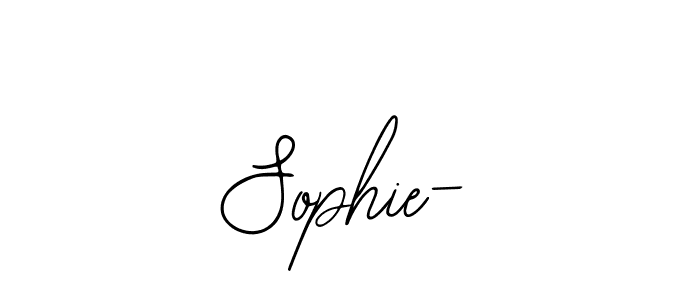 if you are searching for the best signature style for your name Sophie-. so please give up your signature search. here we have designed multiple signature styles  using Bearetta-2O07w. Sophie- signature style 12 images and pictures png