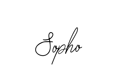 You should practise on your own different ways (Bearetta-2O07w) to write your name (Sopho) in signature. don't let someone else do it for you. Sopho signature style 12 images and pictures png