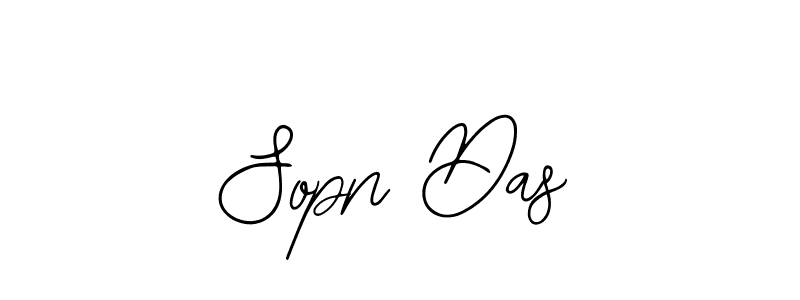Use a signature maker to create a handwritten signature online. With this signature software, you can design (Bearetta-2O07w) your own signature for name Sopn Das. Sopn Das signature style 12 images and pictures png