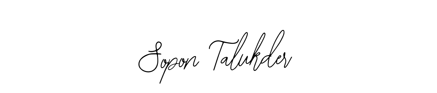 Make a beautiful signature design for name Sopon Talukder. With this signature (Bearetta-2O07w) style, you can create a handwritten signature for free. Sopon Talukder signature style 12 images and pictures png