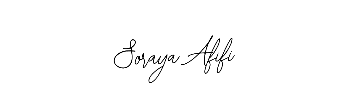 How to make Soraya Afifi name signature. Use Bearetta-2O07w style for creating short signs online. This is the latest handwritten sign. Soraya Afifi signature style 12 images and pictures png
