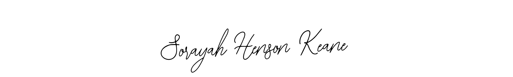 Also You can easily find your signature by using the search form. We will create Sorayah Henson Keane name handwritten signature images for you free of cost using Bearetta-2O07w sign style. Sorayah Henson Keane signature style 12 images and pictures png