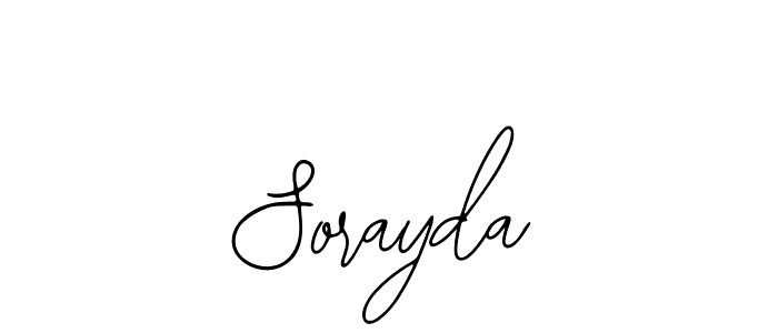 The best way (Bearetta-2O07w) to make a short signature is to pick only two or three words in your name. The name Sorayda include a total of six letters. For converting this name. Sorayda signature style 12 images and pictures png