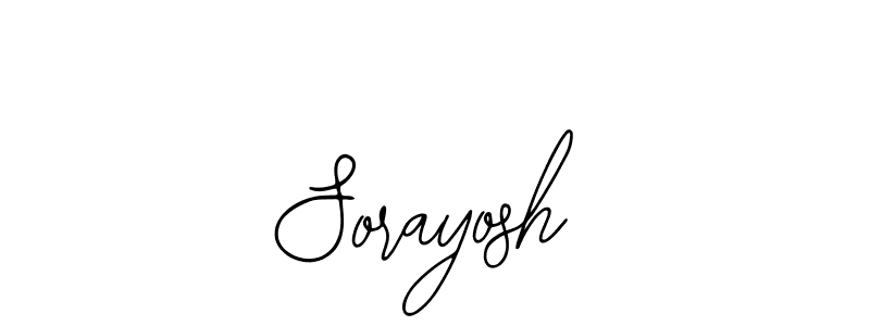 Also we have Sorayosh name is the best signature style. Create professional handwritten signature collection using Bearetta-2O07w autograph style. Sorayosh signature style 12 images and pictures png