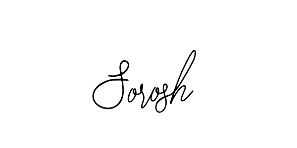 Make a beautiful signature design for name Sorosh. Use this online signature maker to create a handwritten signature for free. Sorosh signature style 12 images and pictures png