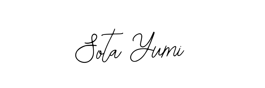 Make a beautiful signature design for name Sota Yumi. With this signature (Bearetta-2O07w) style, you can create a handwritten signature for free. Sota Yumi signature style 12 images and pictures png