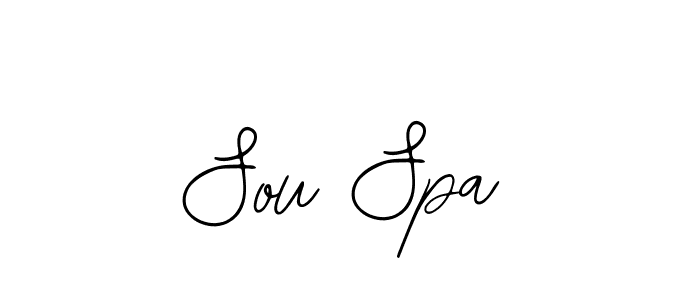 How to make Sou Spa signature? Bearetta-2O07w is a professional autograph style. Create handwritten signature for Sou Spa name. Sou Spa signature style 12 images and pictures png