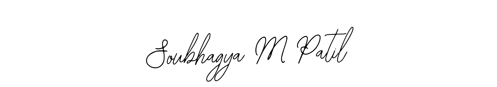 How to make Soubhagya M Patil name signature. Use Bearetta-2O07w style for creating short signs online. This is the latest handwritten sign. Soubhagya M Patil signature style 12 images and pictures png