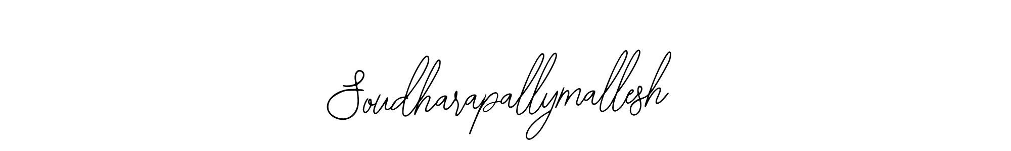 How to make Soudharapallymallesh name signature. Use Bearetta-2O07w style for creating short signs online. This is the latest handwritten sign. Soudharapallymallesh signature style 12 images and pictures png