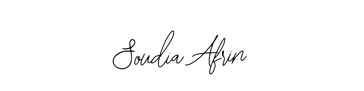 How to make Soudia Afrin signature? Bearetta-2O07w is a professional autograph style. Create handwritten signature for Soudia Afrin name. Soudia Afrin signature style 12 images and pictures png
