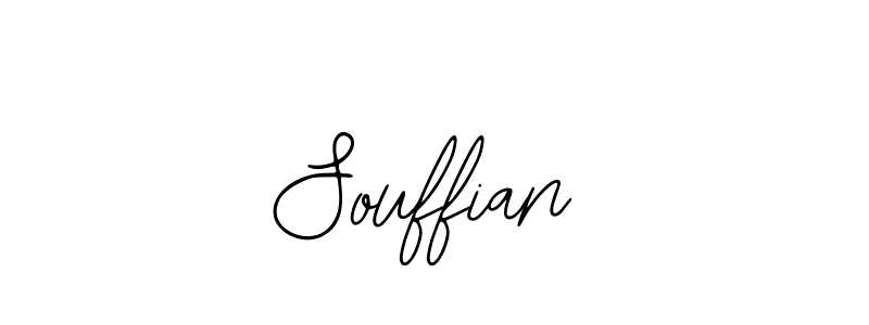 You should practise on your own different ways (Bearetta-2O07w) to write your name (Souffian) in signature. don't let someone else do it for you. Souffian signature style 12 images and pictures png