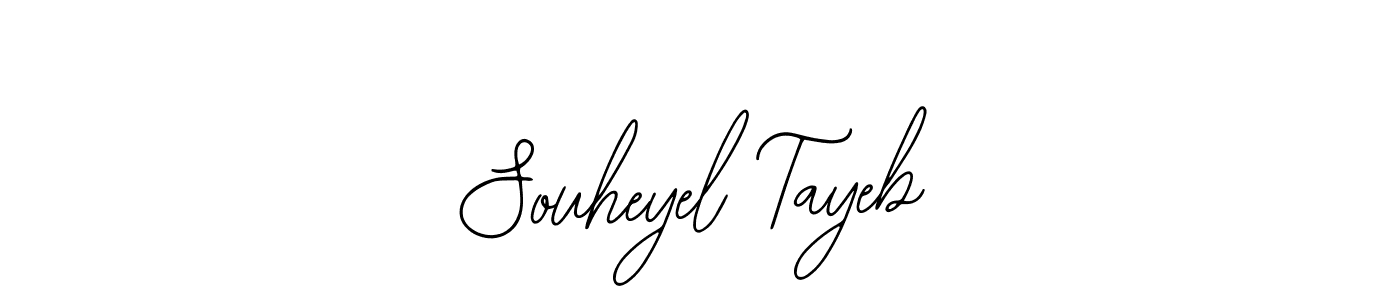 Use a signature maker to create a handwritten signature online. With this signature software, you can design (Bearetta-2O07w) your own signature for name Souheyel Tayeb. Souheyel Tayeb signature style 12 images and pictures png