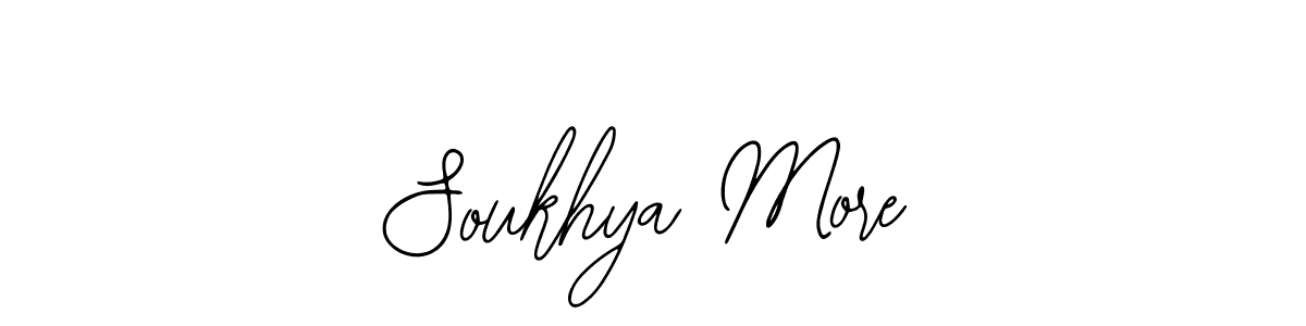 Use a signature maker to create a handwritten signature online. With this signature software, you can design (Bearetta-2O07w) your own signature for name Soukhya More. Soukhya More signature style 12 images and pictures png
