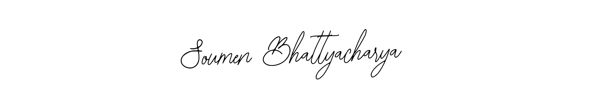 How to make Soumen Bhattyacharya signature? Bearetta-2O07w is a professional autograph style. Create handwritten signature for Soumen Bhattyacharya name. Soumen Bhattyacharya signature style 12 images and pictures png