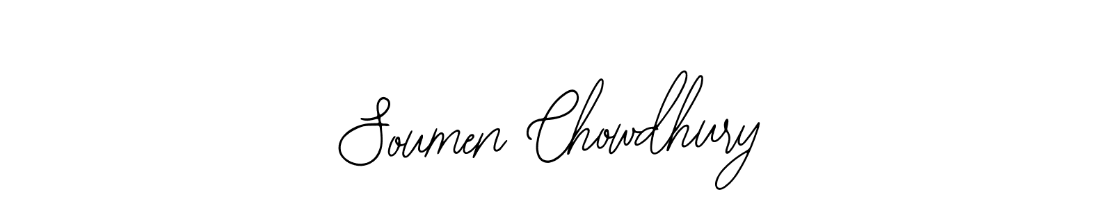 How to make Soumen Chowdhury name signature. Use Bearetta-2O07w style for creating short signs online. This is the latest handwritten sign. Soumen Chowdhury signature style 12 images and pictures png