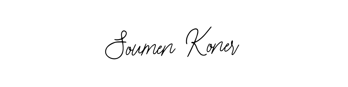 Soumen Koner stylish signature style. Best Handwritten Sign (Bearetta-2O07w) for my name. Handwritten Signature Collection Ideas for my name Soumen Koner. Soumen Koner signature style 12 images and pictures png