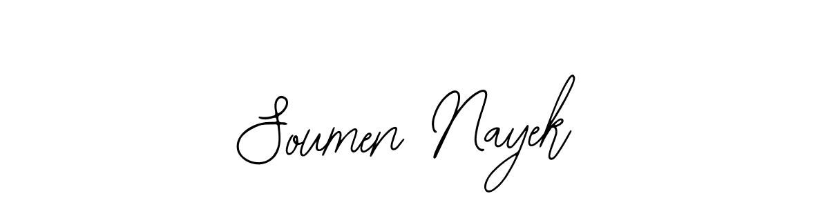 How to make Soumen Nayek name signature. Use Bearetta-2O07w style for creating short signs online. This is the latest handwritten sign. Soumen Nayek signature style 12 images and pictures png