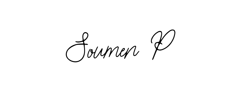 How to Draw Soumen P signature style? Bearetta-2O07w is a latest design signature styles for name Soumen P. Soumen P signature style 12 images and pictures png
