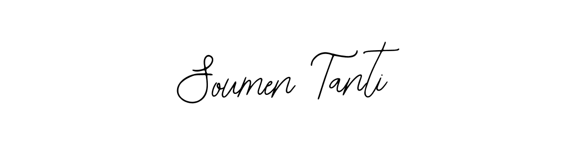 You should practise on your own different ways (Bearetta-2O07w) to write your name (Soumen Tanti) in signature. don't let someone else do it for you. Soumen Tanti signature style 12 images and pictures png