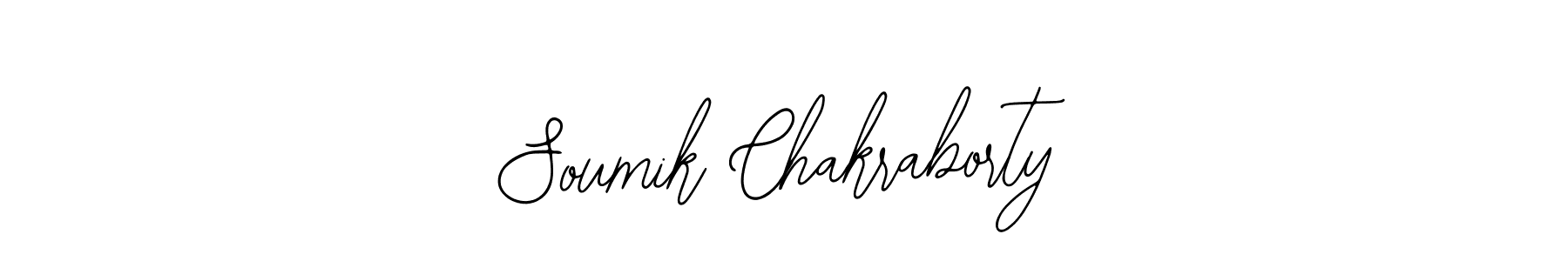 You should practise on your own different ways (Bearetta-2O07w) to write your name (Soumik Chakraborty) in signature. don't let someone else do it for you. Soumik Chakraborty signature style 12 images and pictures png