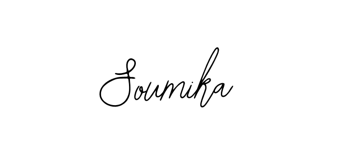Design your own signature with our free online signature maker. With this signature software, you can create a handwritten (Bearetta-2O07w) signature for name Soumika. Soumika signature style 12 images and pictures png