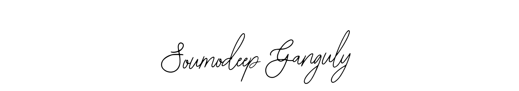 How to make Soumodeep Ganguly name signature. Use Bearetta-2O07w style for creating short signs online. This is the latest handwritten sign. Soumodeep Ganguly signature style 12 images and pictures png